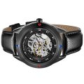 KRONEN & SOHNE Automatic Skeleton FULL BLACK EDITION Watch NEW w/ box, papers