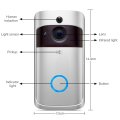 Smart 720P WiFi Video Doorbell Real-Time Security Camera Talk Night Vision PIR Motion Detect