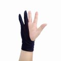 Safety Glove Artist Glove For Any Graphics Tablet Black 2 Finger Anti-Fouling Right And Left Hand