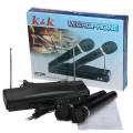 Dual Wireless Mic Microphone with Receiver