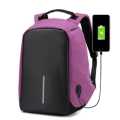 Anti-Theft Backpack with USB Port - Purple