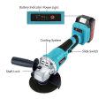 Cordless Angle Grinder Brushless 21V 115mm with 2xBatteries and Carry Case