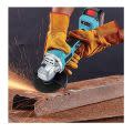 Cordless Angle Grinder Brushless 21V 115mm with 2xBatteries and Carry Case