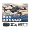 Bulk from 6 units // 998 Pro Micro Foldable Drone Set With Dual Cameras