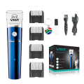 VGR Pet Hair Trimmer Clipper: 4-Comb Set with Ceramic Blade & Free Key Ring