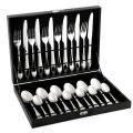 24 Piece Cutlery Set- Silver WITH BLACK BOX