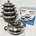 Dessini 10 Pieces Die Casting Cookware Set /Dessini Imperial Aluminium Non-Stick Cookware Set,10Pc