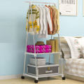 Stock from 6//Standing Triangle Clothes Display Rack With Storage Shelf Rack
