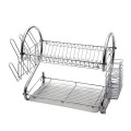 2 layer stainless steel dish drainer
