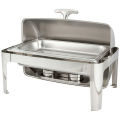 Chafing Dish Stainless Steel Rectangular Rolltop