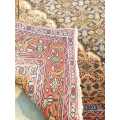 2m By 3m multicoloured hand knotted Persian tabriz area rug for sale