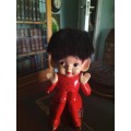 Vintage Pixie Elf Figurine made in Japan with Furry Hair
