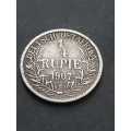 1907j German East Africa 1/4 Rupie. Scarce. Low mintage of 200 000