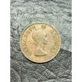 1955 1/2D South African coin