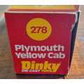 Dinky Plymouth Yellow Cab 278
