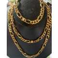 Gold Plated Chain and Bracelet Set