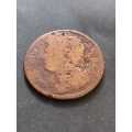 1700/1800`s Hibernia Ireland Full penny. Worn