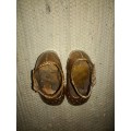 Vintage kids bronz shoes