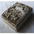 Vintage Chinese Cinnabar jewellery box