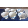 Coalport bone china: Revelry - 4 x cups and 2 x Soup Coupe