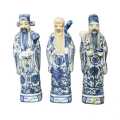 Vintage Chinese Gods Porcelain Statues 1940s