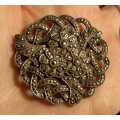 Antique Sterling Silver Marcasite Brooch