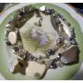 Gorgeous Nature Creation Three Row Necklace of Real Mixed Materials