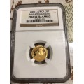 Gandhi proof 1/10th Gold coin