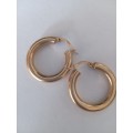 Pair Of 9ct Yellow Gold Hoop Earrings