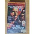Vintage Double Feature The Running Man & The Terminator VHS Tape