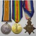 Trio  World War 1 Medals Issue to TA Dreyer see picture's