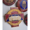 South African historical pin badges (job lot of 8 rare badges)