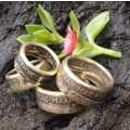 *** Coin Ring *** Eendrag Maak Mag / Unity Is Strength - Made From 1960 to 1964 SA 1c or 1/2c Coin