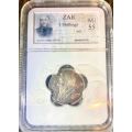 ZAR 1 Shilling AU 55 1892