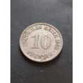 1909 Germany 10 Pfennig