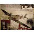Icon of War Spitfire by R Mitchell Canvas Painting