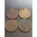 Replicas Tokens or Imitation of Old Britain coins.