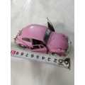 Pink VW beetle 13cm