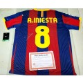 Andres Iniesta Signed Barcelona 2011-12 Football Jerse