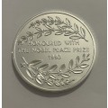 2001 1oz Mandela Silver Proof Medallion - Nobel Peace Prize 1993 - In Capsule