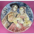 Vintage Sale - Signed Origional Jeanne Kotze Louw Hand Painted Art Plate