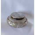 Silver lid Dressing table Jar. 24.6gr Silver