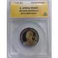 PROOF 70 DEEP CAMEO 2008 90th NELSON MANDELA 5RAND NOT MANY AROUND IN THIS GRADE
