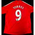 Liverpool Torres number 9 signed with certificate