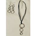 Jewellery Set Silver Spiral Rings Set