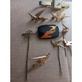 Vintage SAA lot. Pins, badges and tie clip