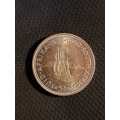 1952 silver 5 shilling coin
