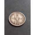 1939 Rhodesia threepence. 0.925 silver