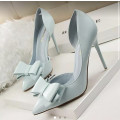 Bow high heels BLUE (Size 2 and Size 3) and BLACK(Size 4)