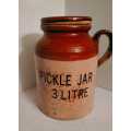 Vintage  Stoneware Pickle Jar 3 Litre